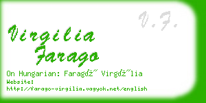 virgilia farago business card